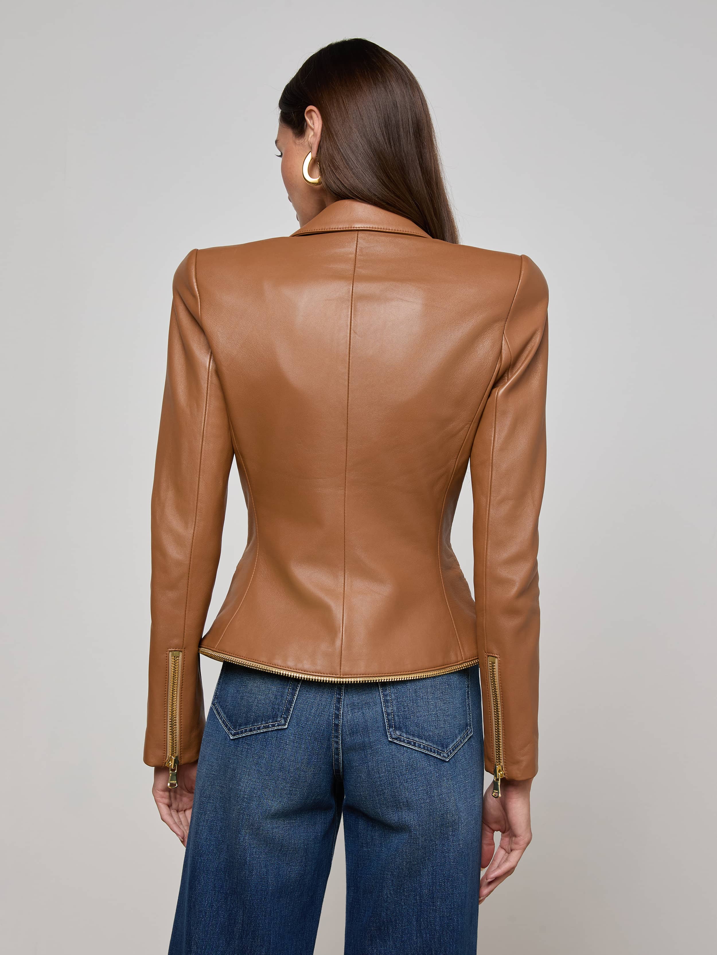 Ottilie Leather Blazer - Image 4