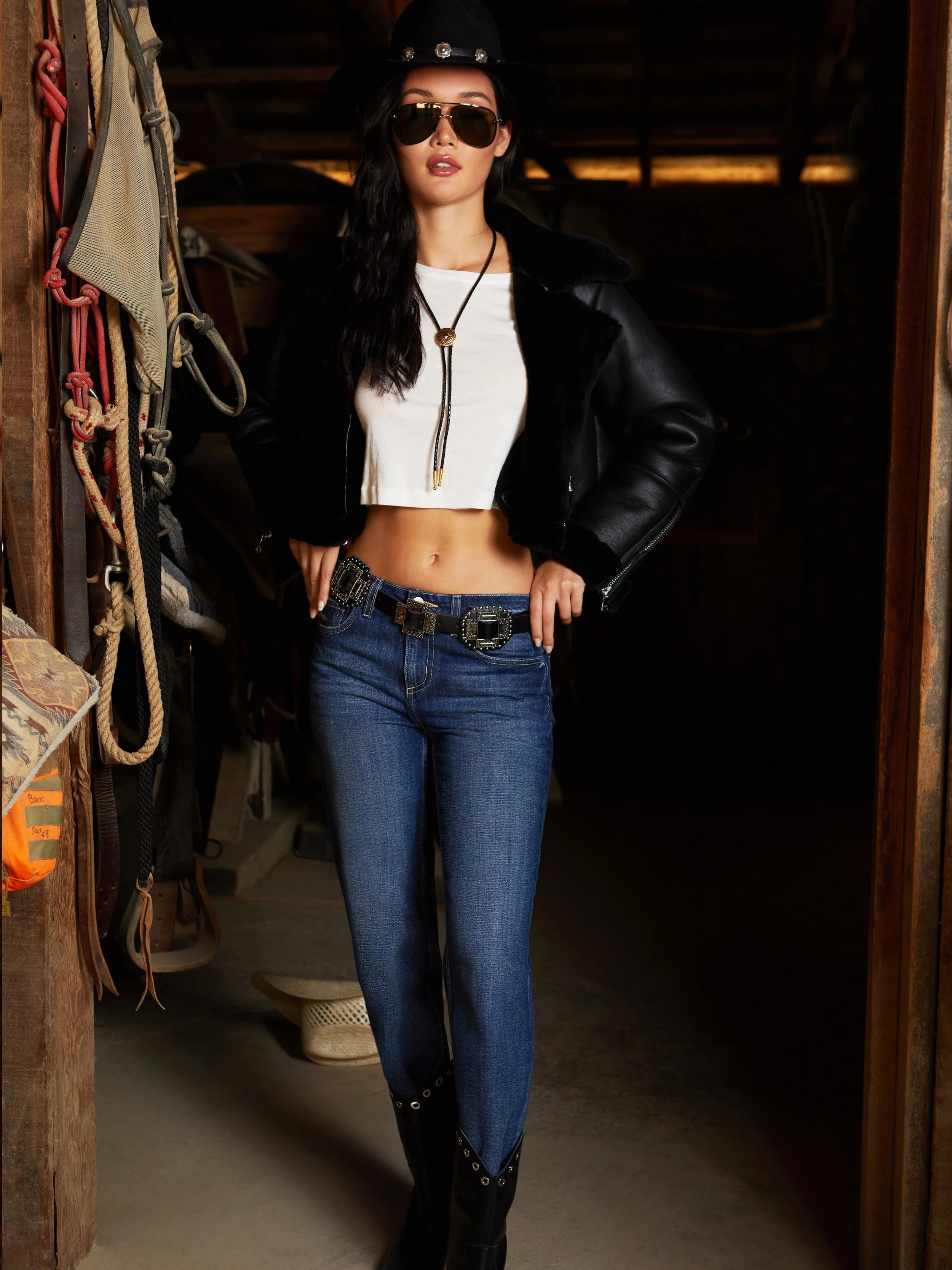 Pike Shearling Leather Jacket - Image 7