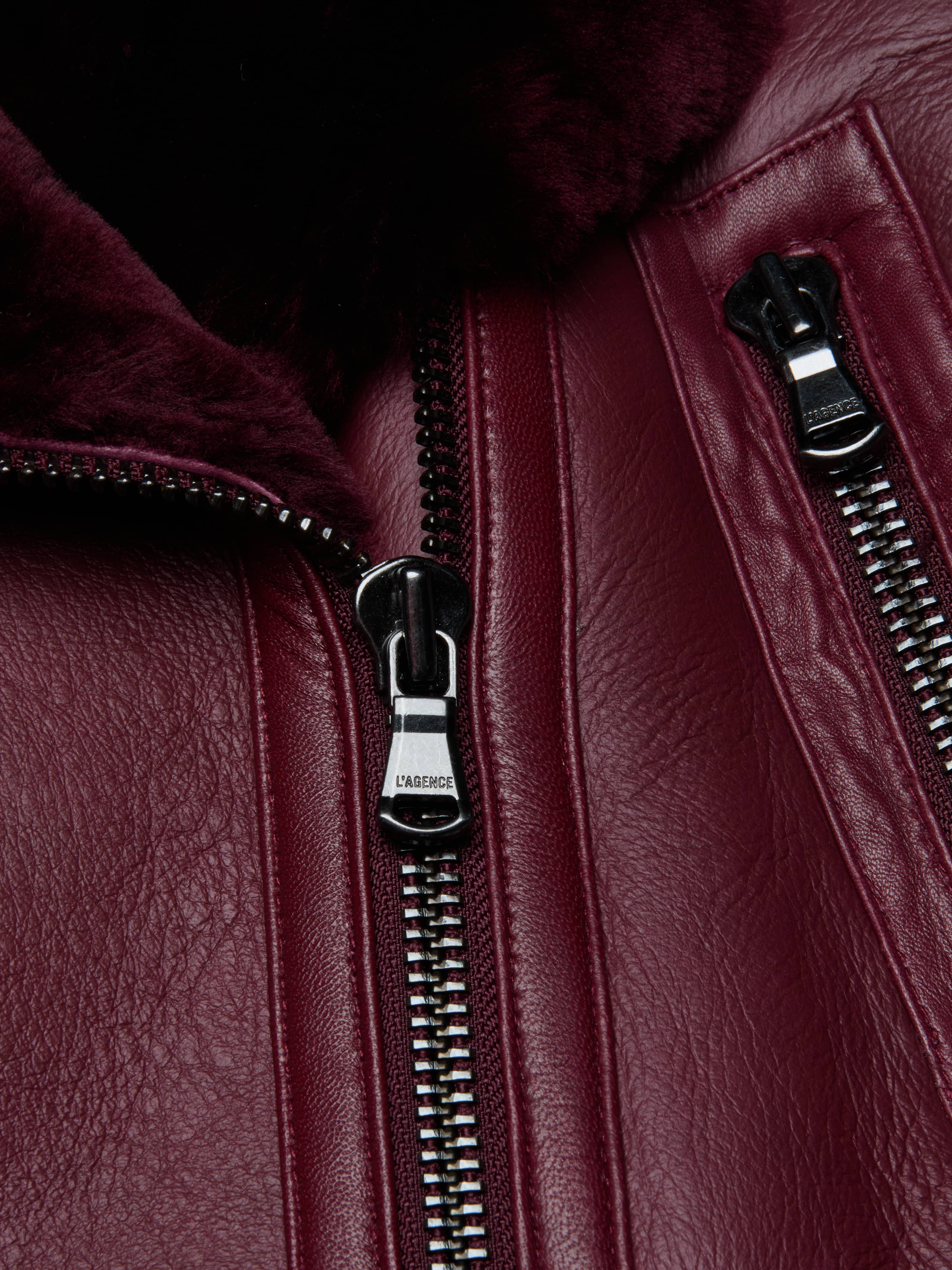Pike Shearling Leather Jacket - Image 5