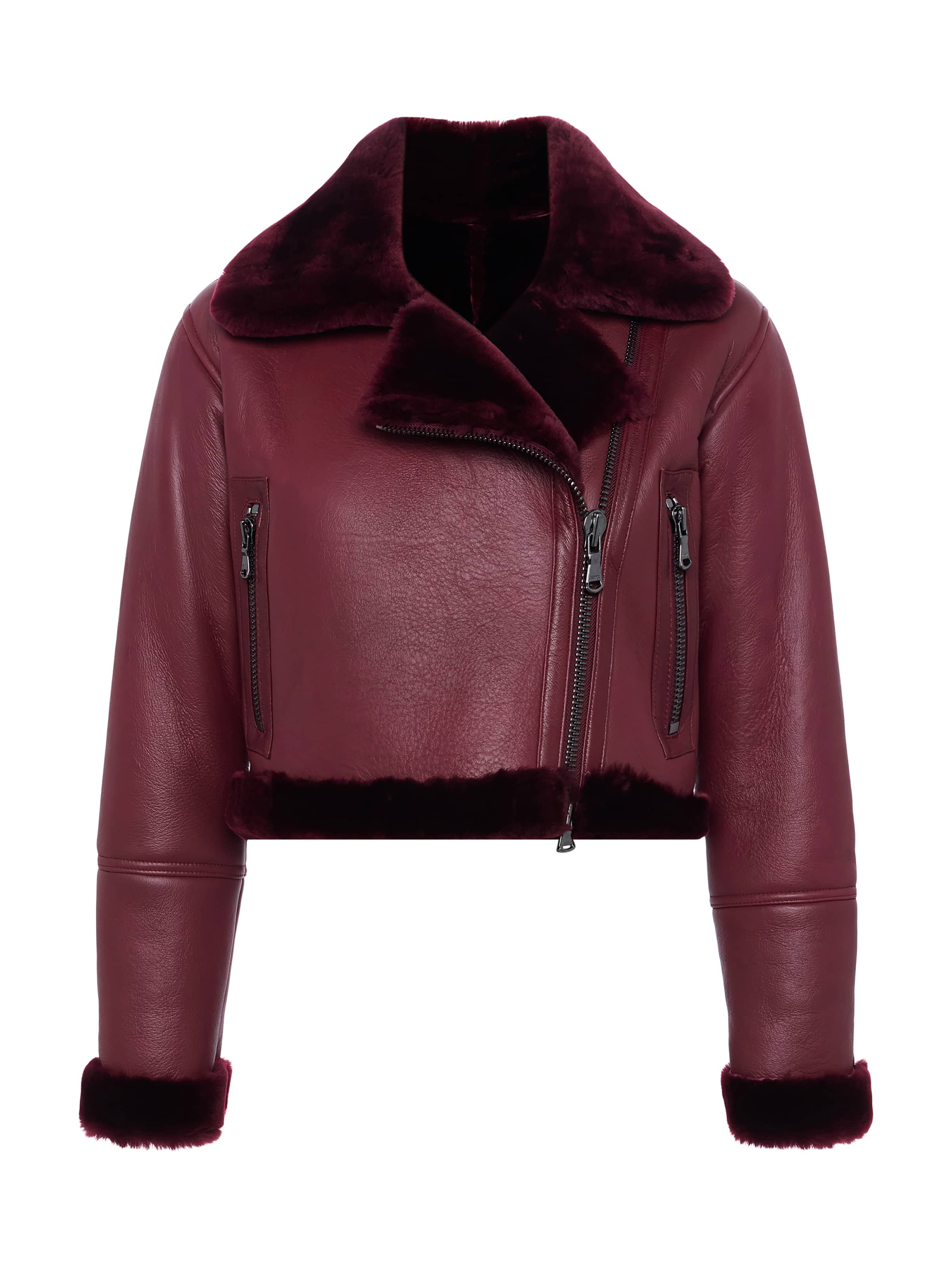 Pike Shearling Leather Jacket - Image 6