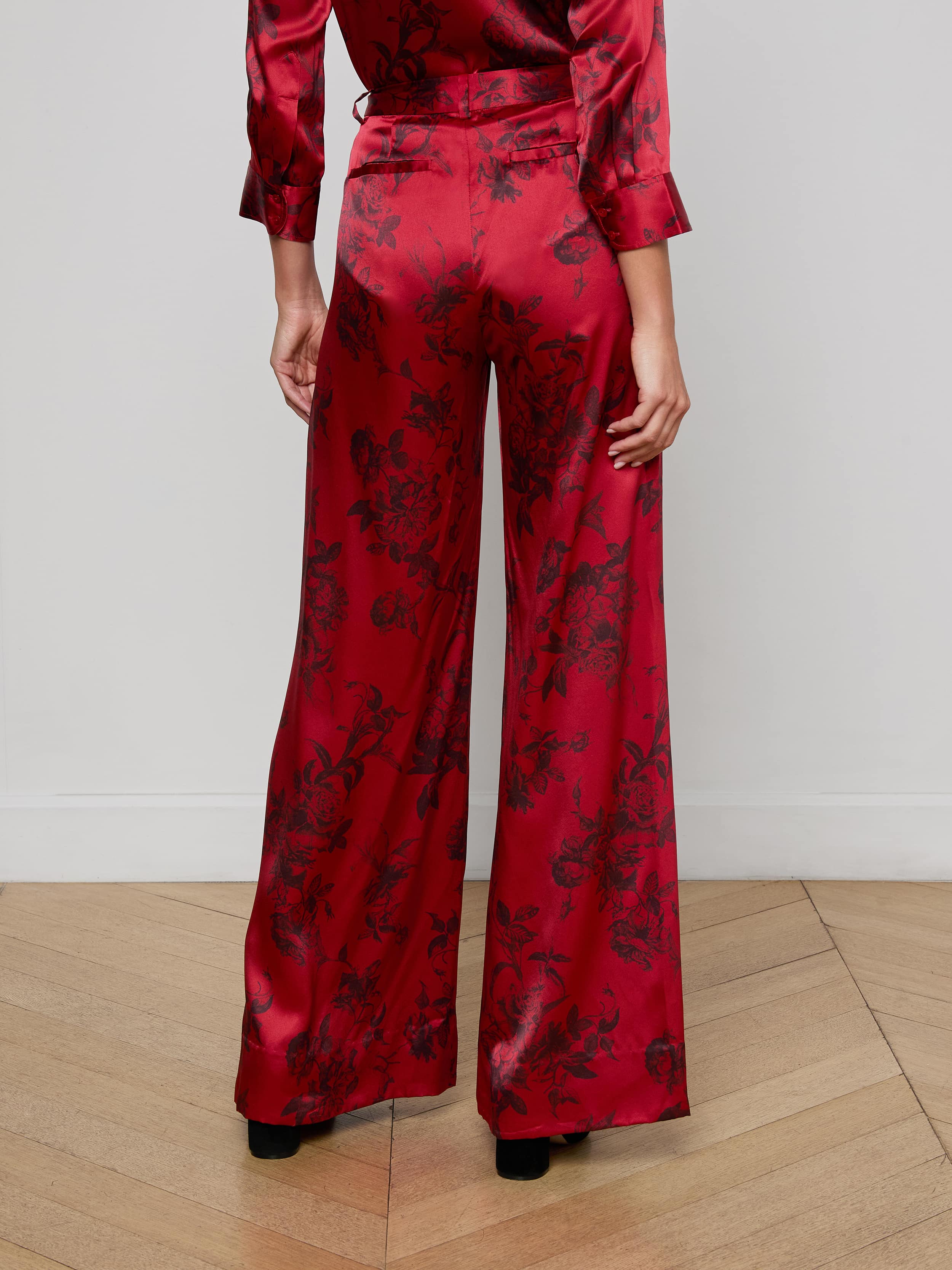 Pilar Silk Wide-Leg Pant - Image 4