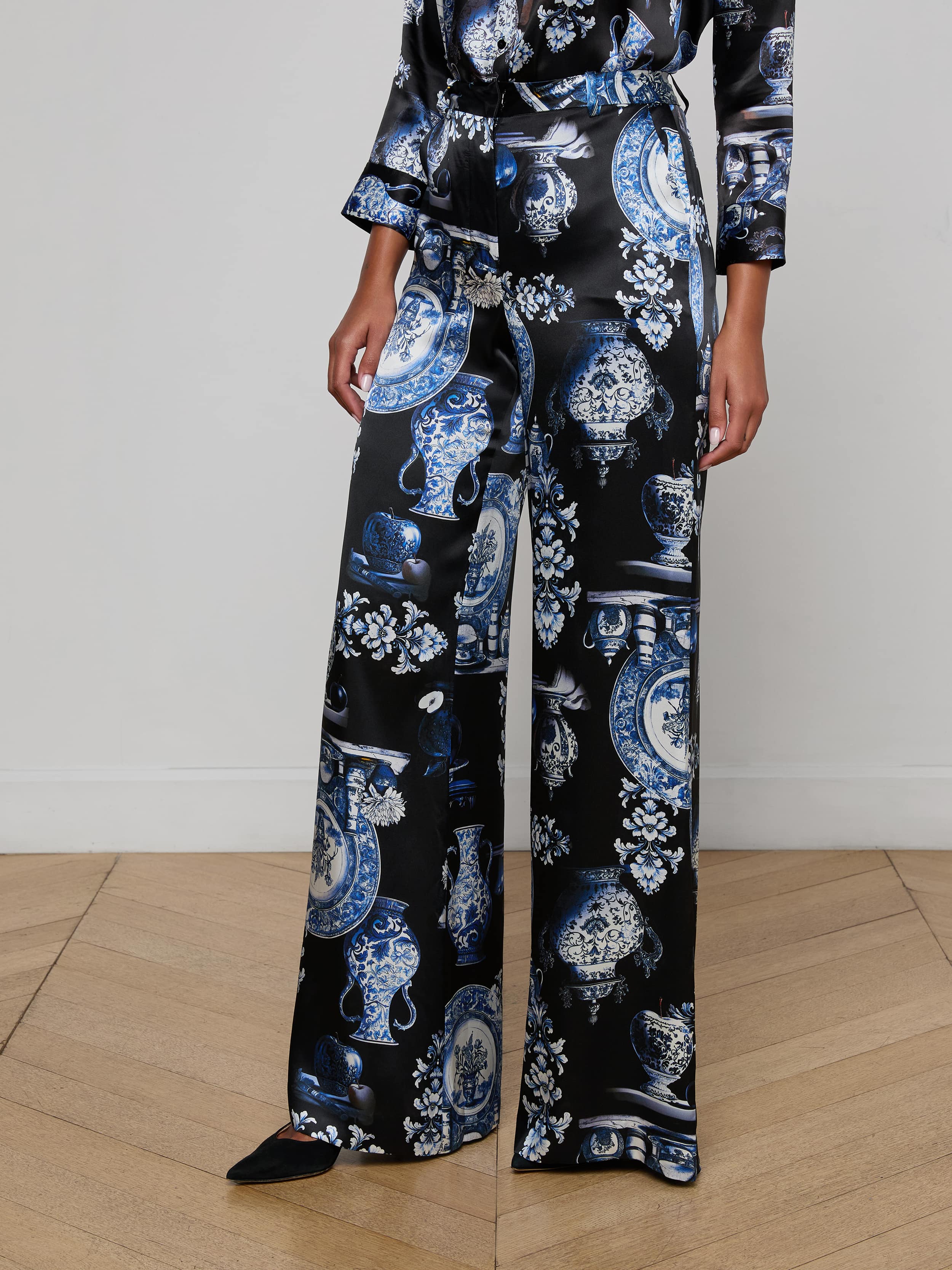 Pilar Silk Wide-Leg Pant - Image 3