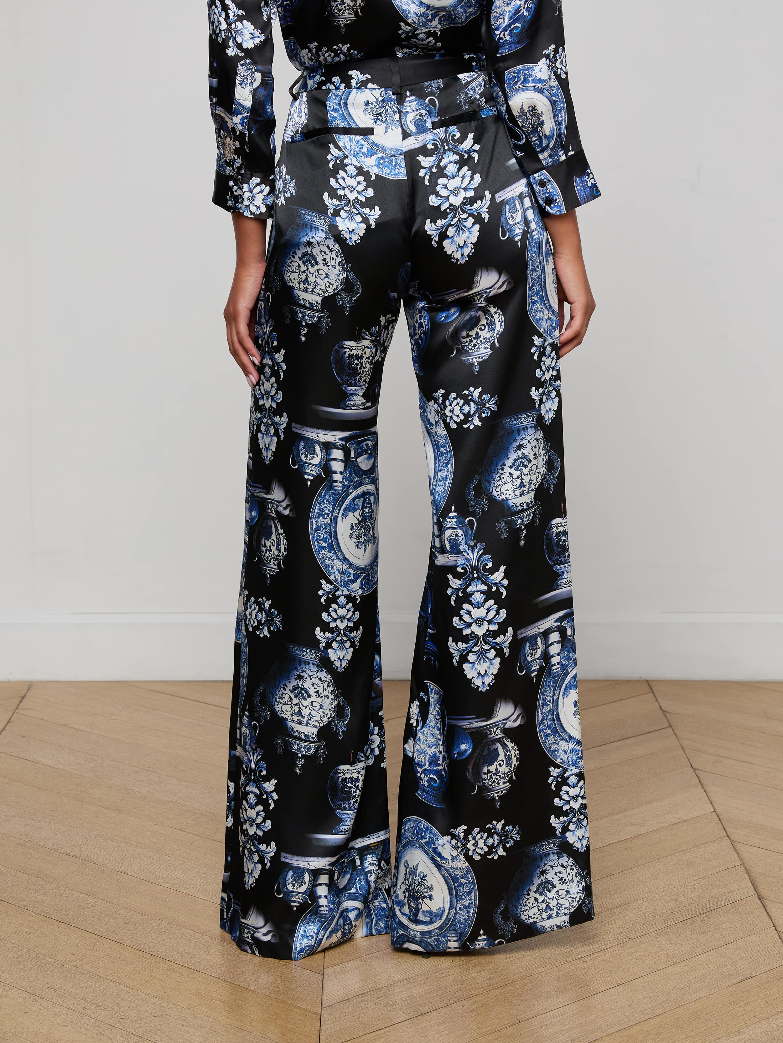Pilar Silk Wide-Leg Pant - Image 4