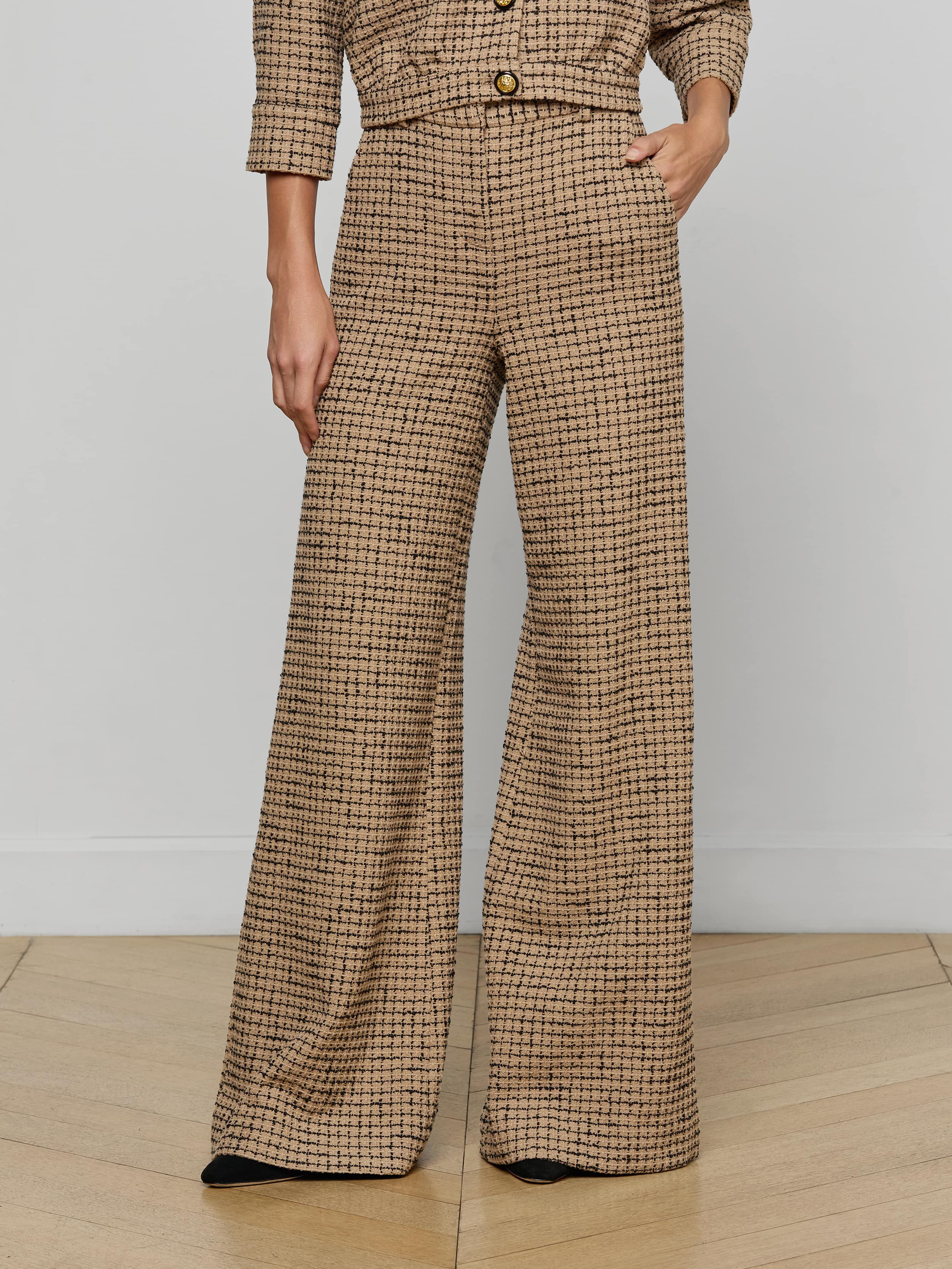 Pilar Tweed Wide-Leg Pant - Image 3
