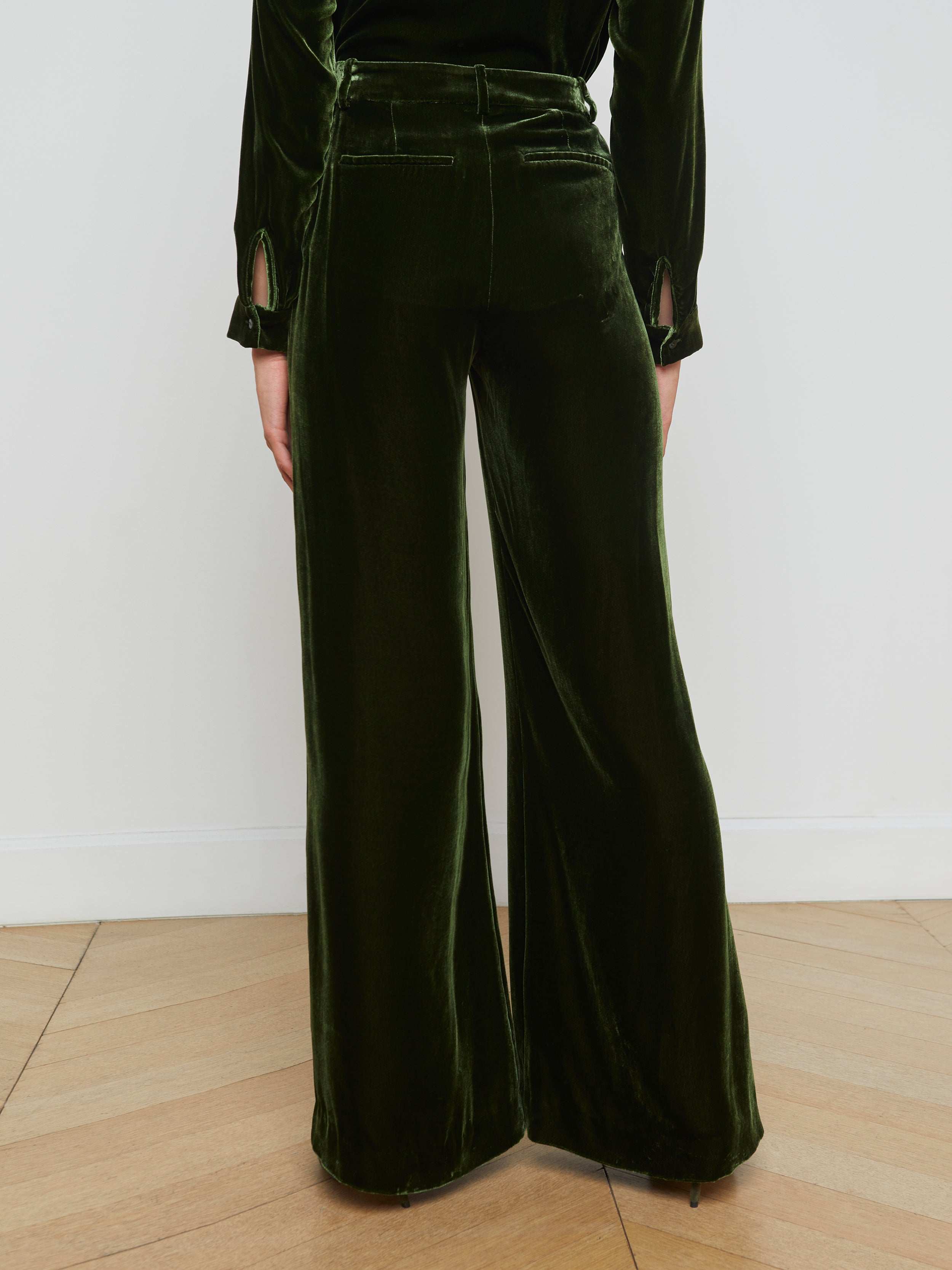 Pilar Velvet Wide-Leg Pant - Image 4