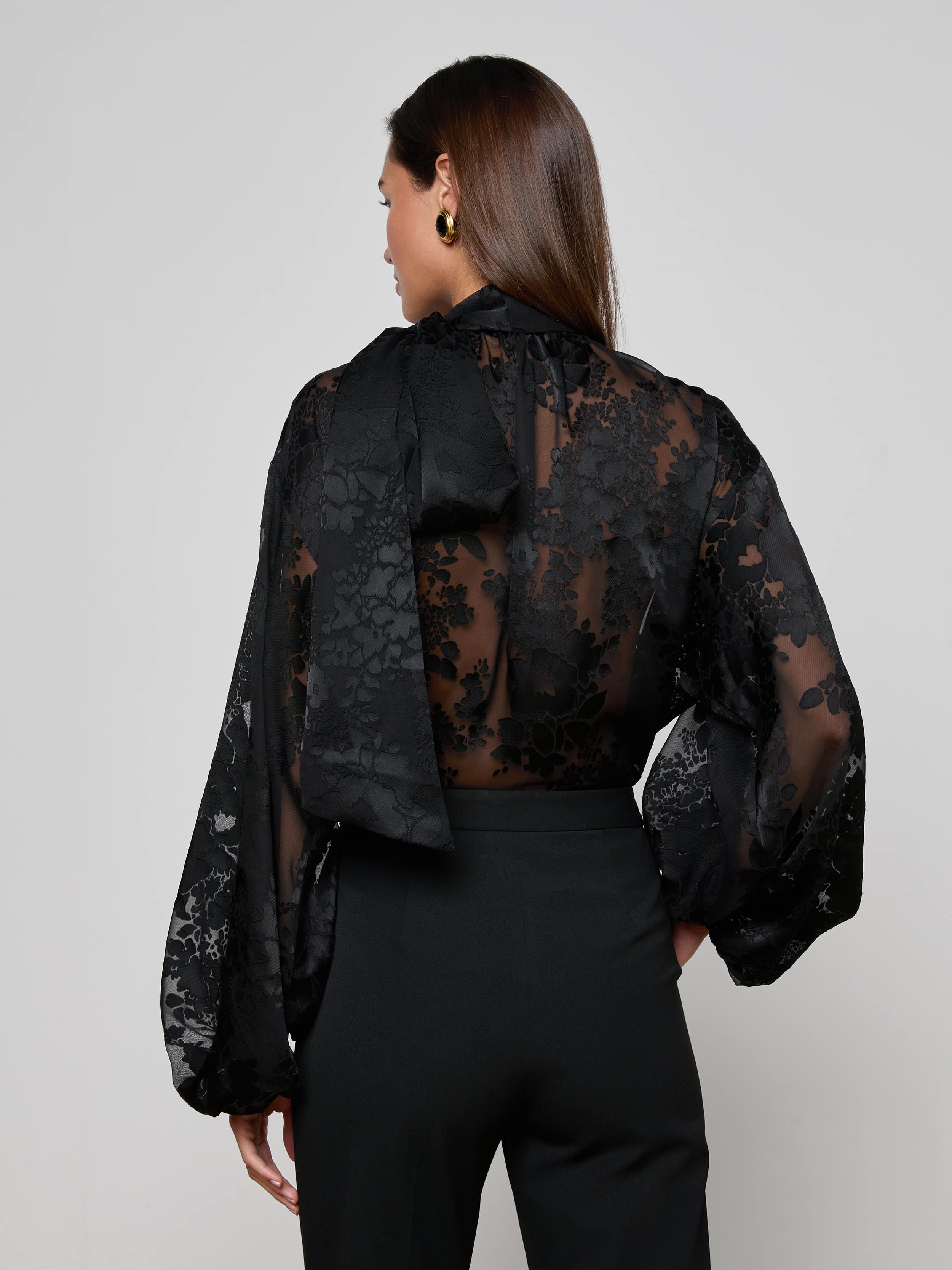 Rhett Burnout Satin Blouse - Image 6