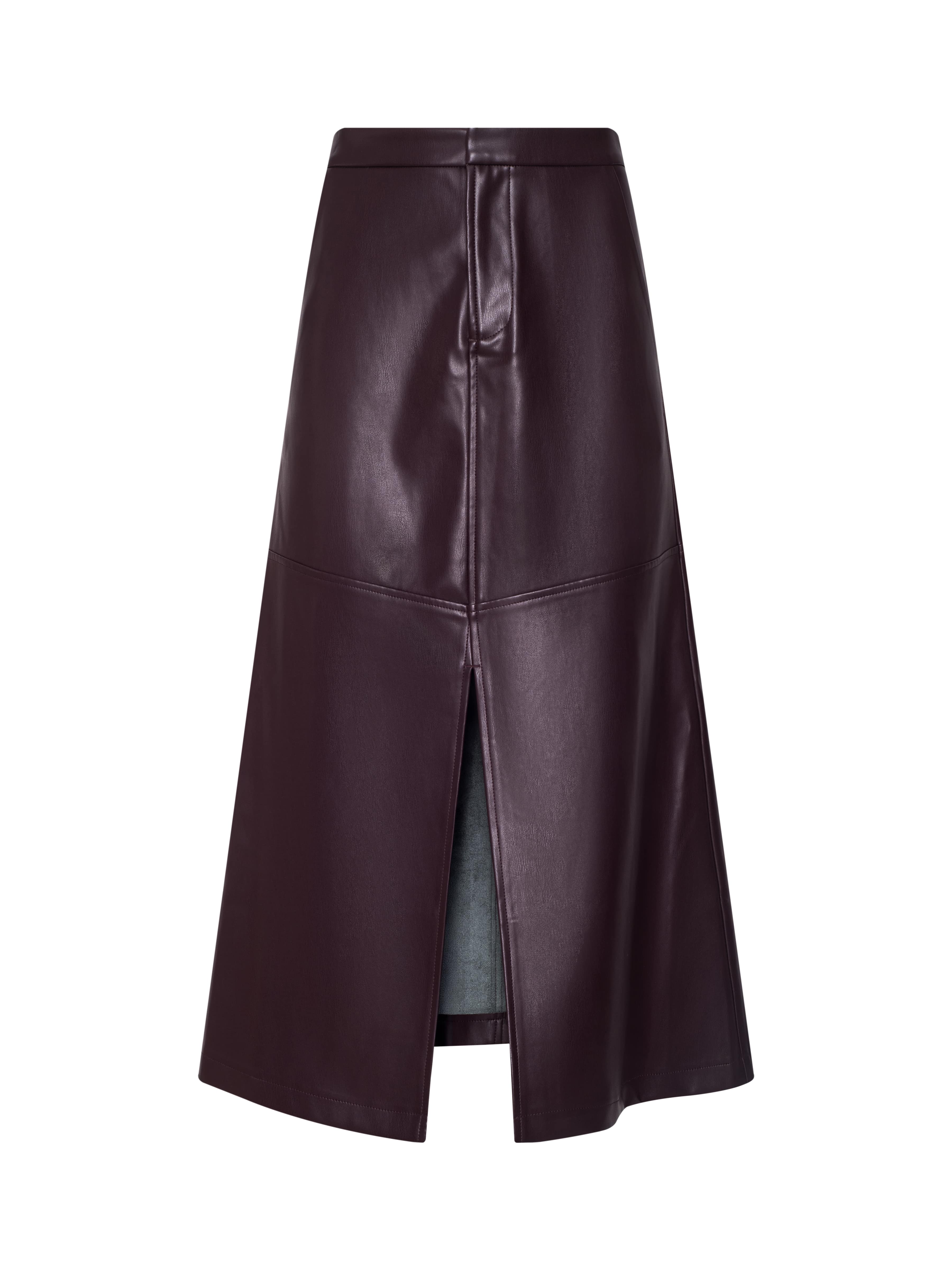 Robyn Vegan Leather Midi Skirt - Image 6