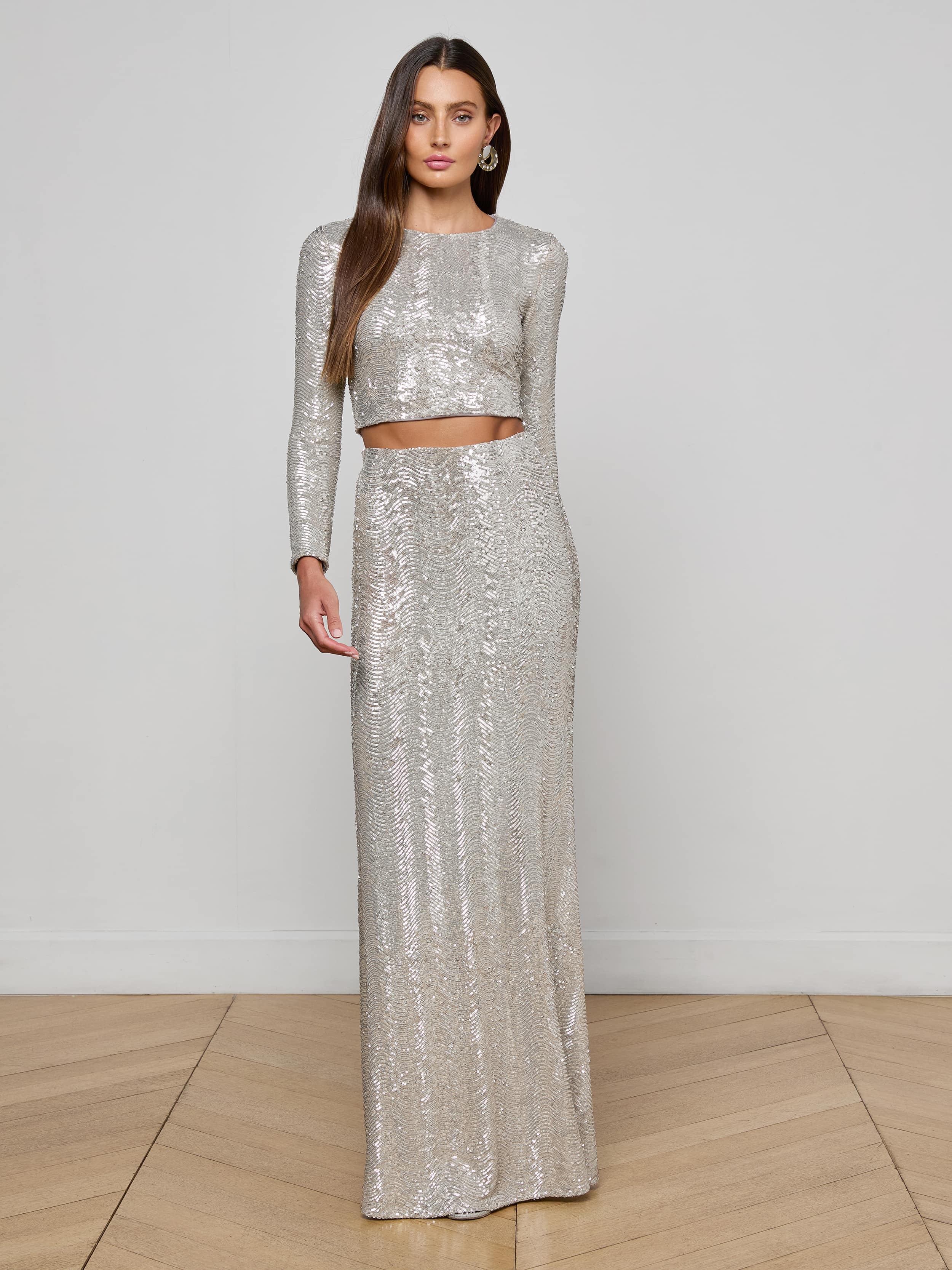 Rogan Sequin Cropped Top - Image 3