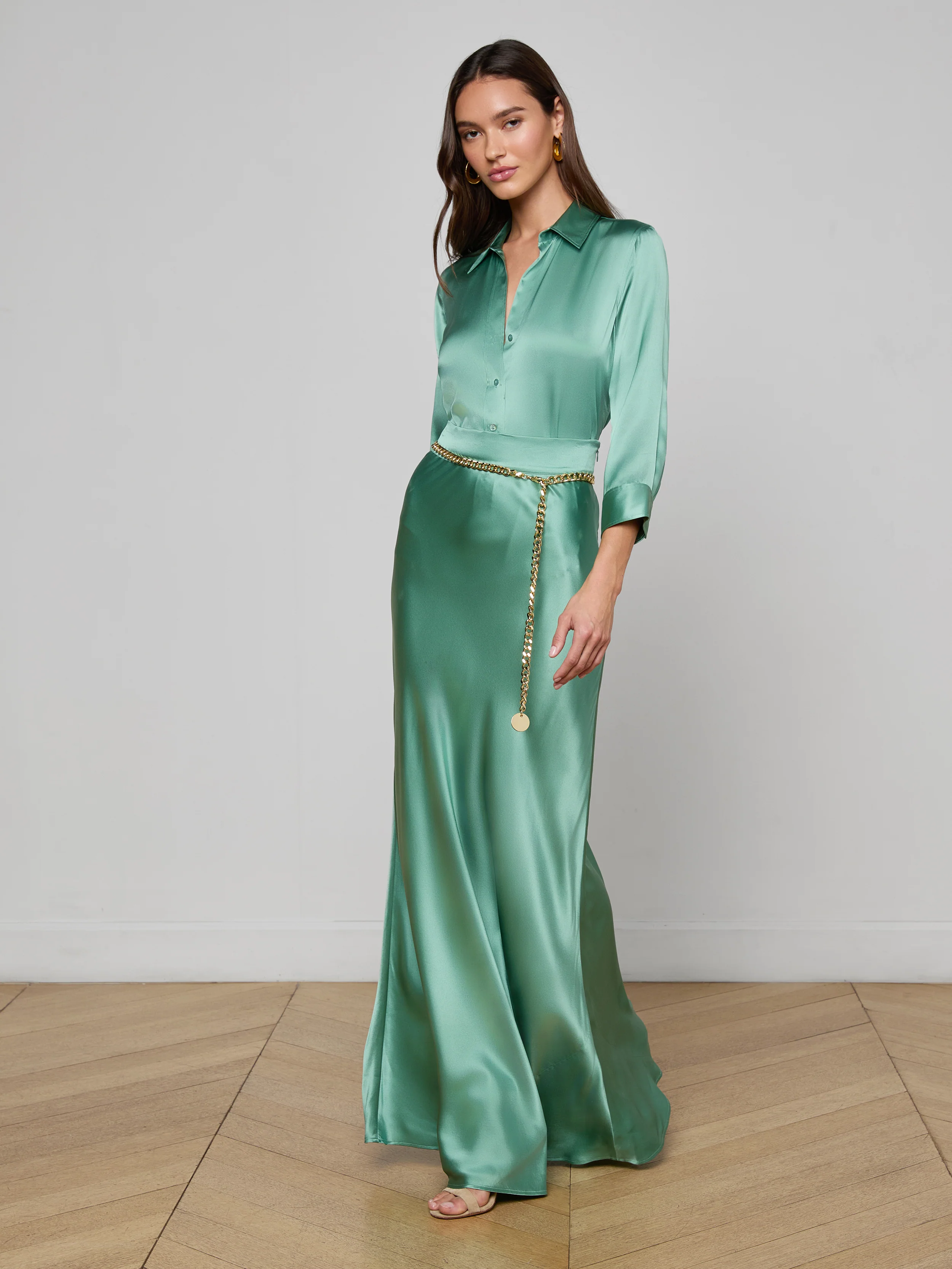 Ryker Silk Maxi Skirt - Image 2