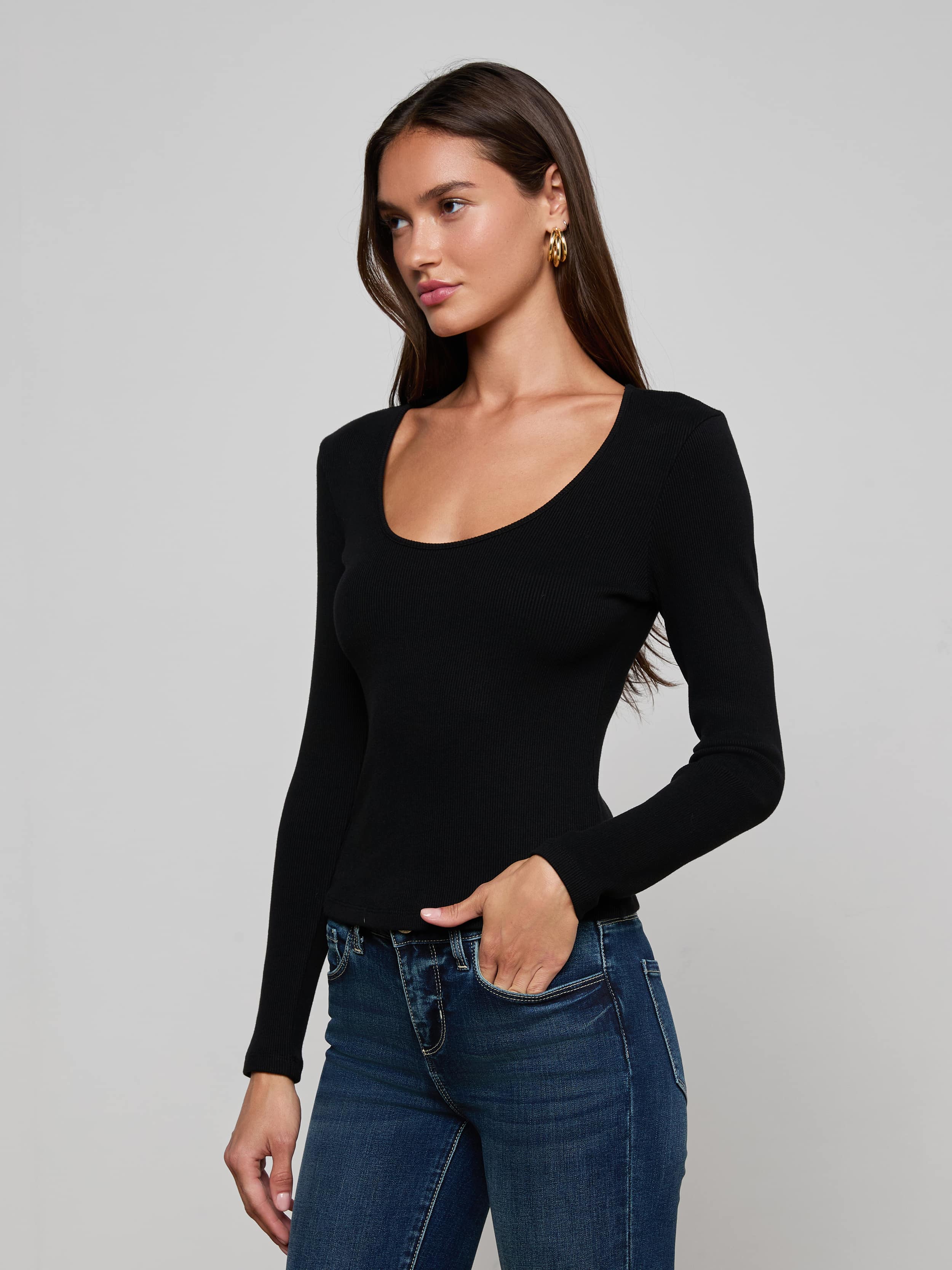 Scarlet Scoopneck Tee - Image 2