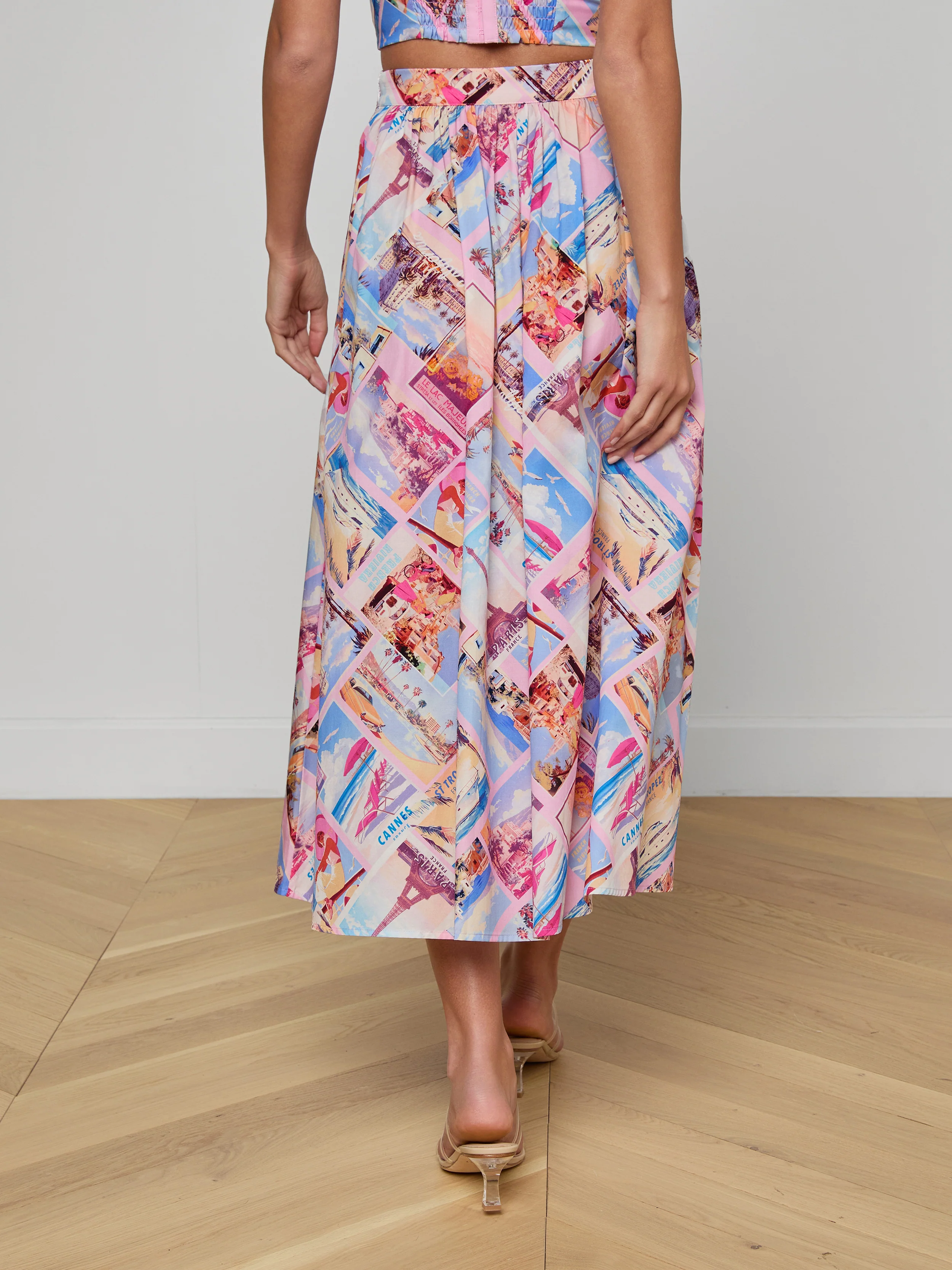 Seina Poplin Midi Skirt - Image 4