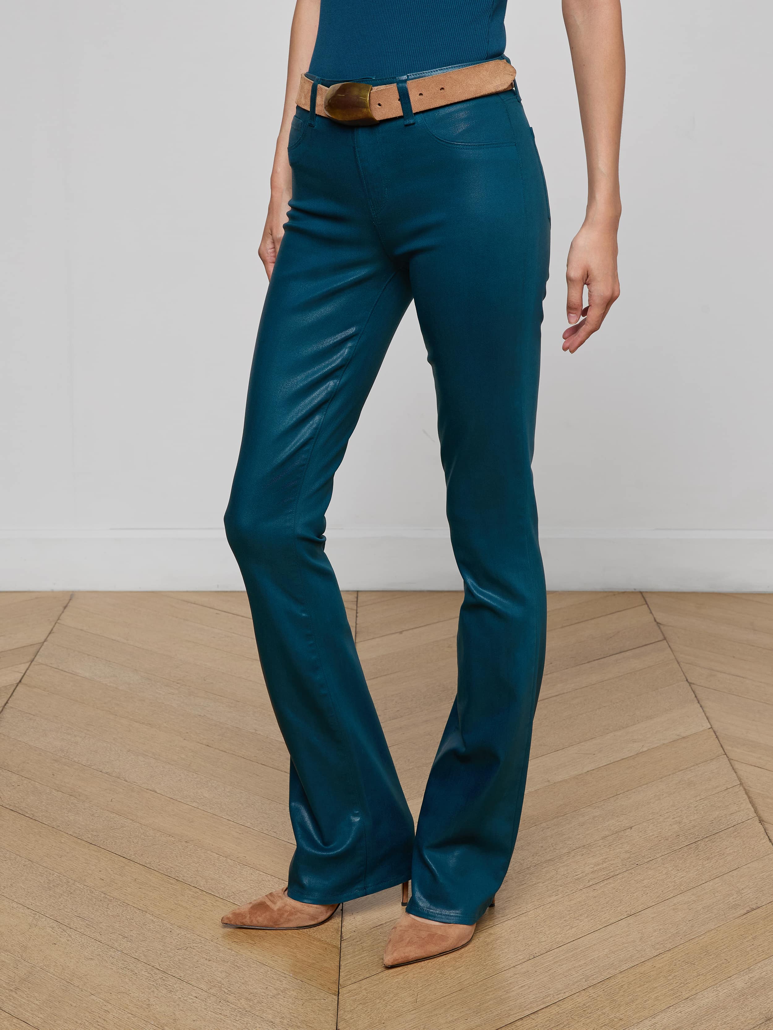 Selma Coated Bootcut Jean - Image 3
