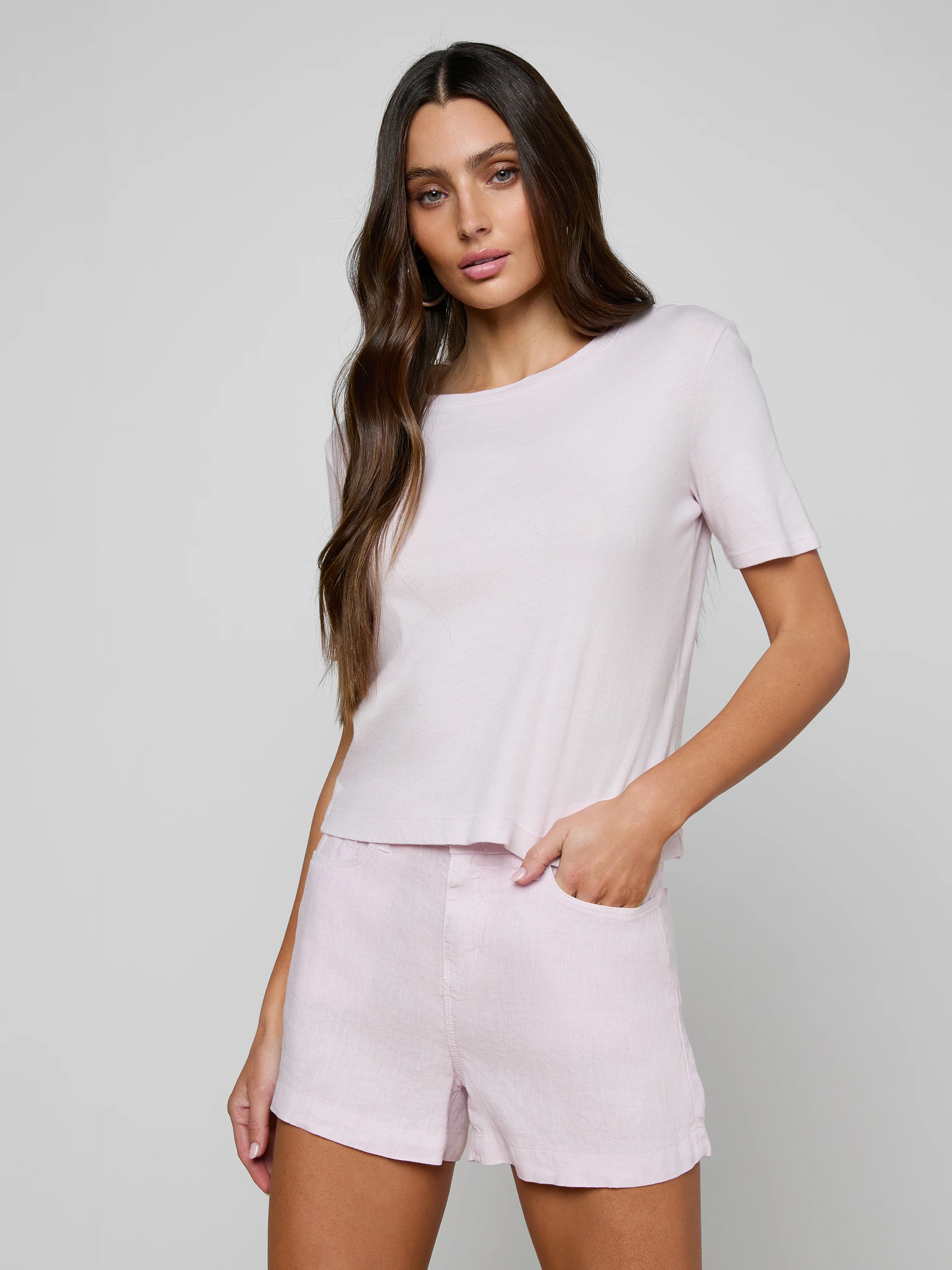 Stormy Cropped Cotton Tee