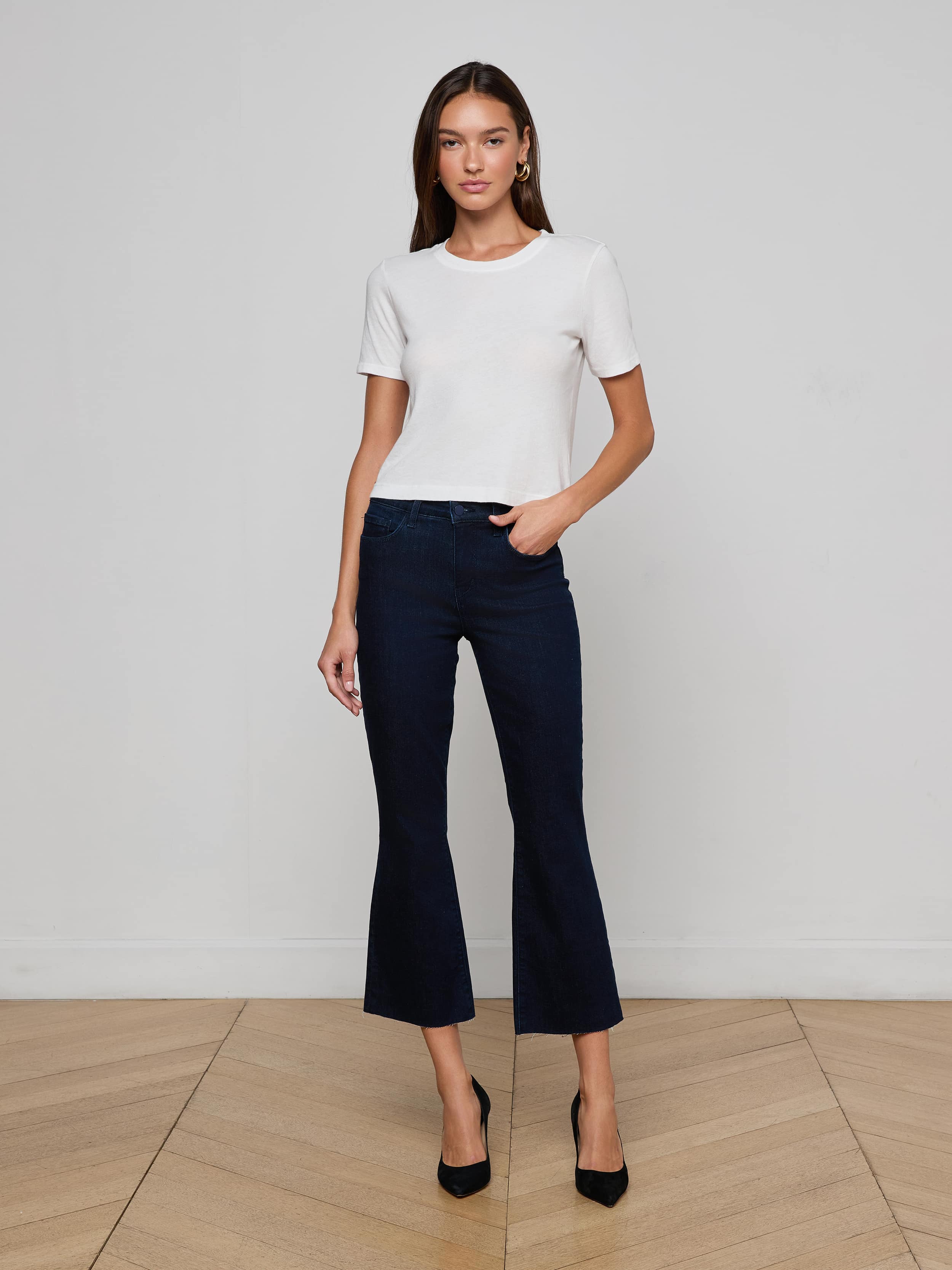 Stormy Cropped Cotton Tee - Image 3
