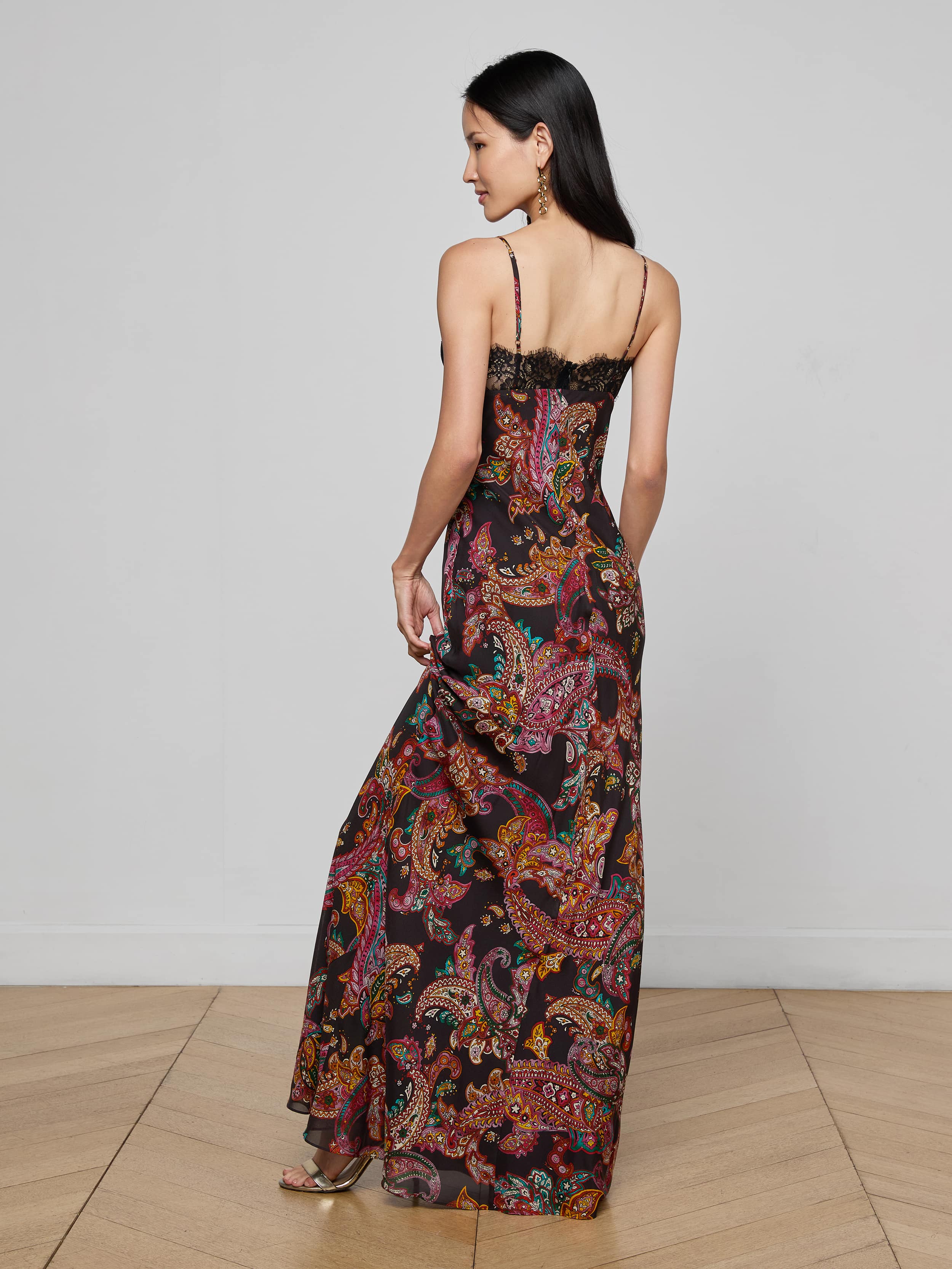 Susanna Silk Lace Gown - Image 3