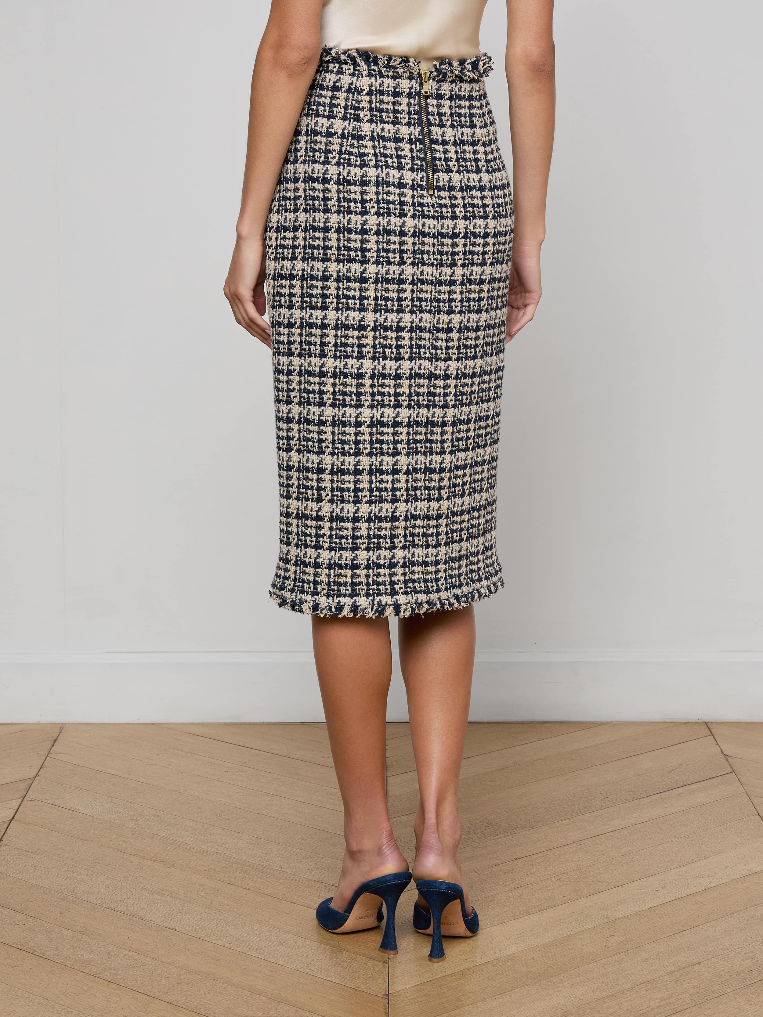 Tai Tweed Midi Skirt - Image 4
