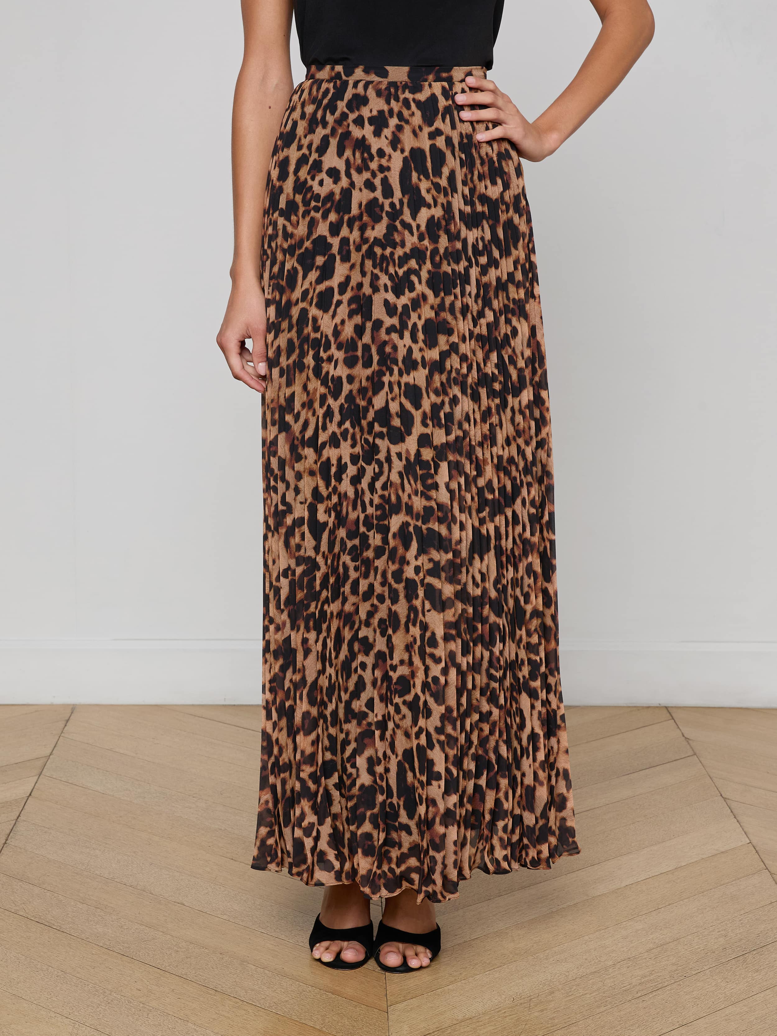 Torin Pleated Maxi Skirt - Image 3