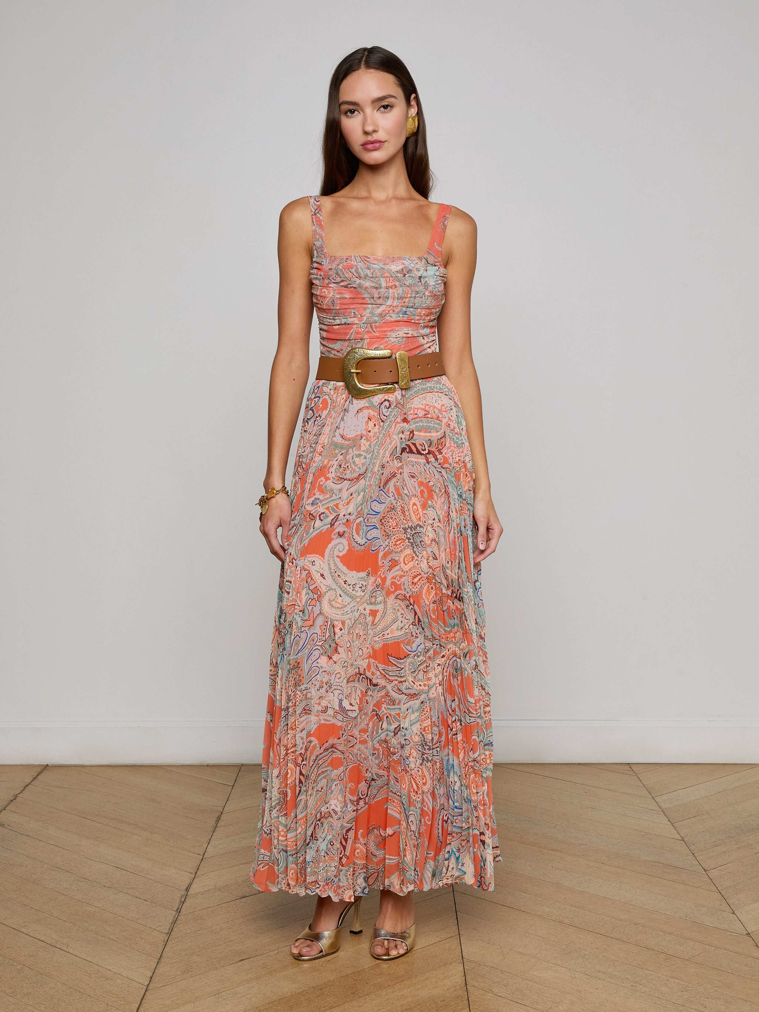 Torin Pleated Maxi Skirt - Image 6