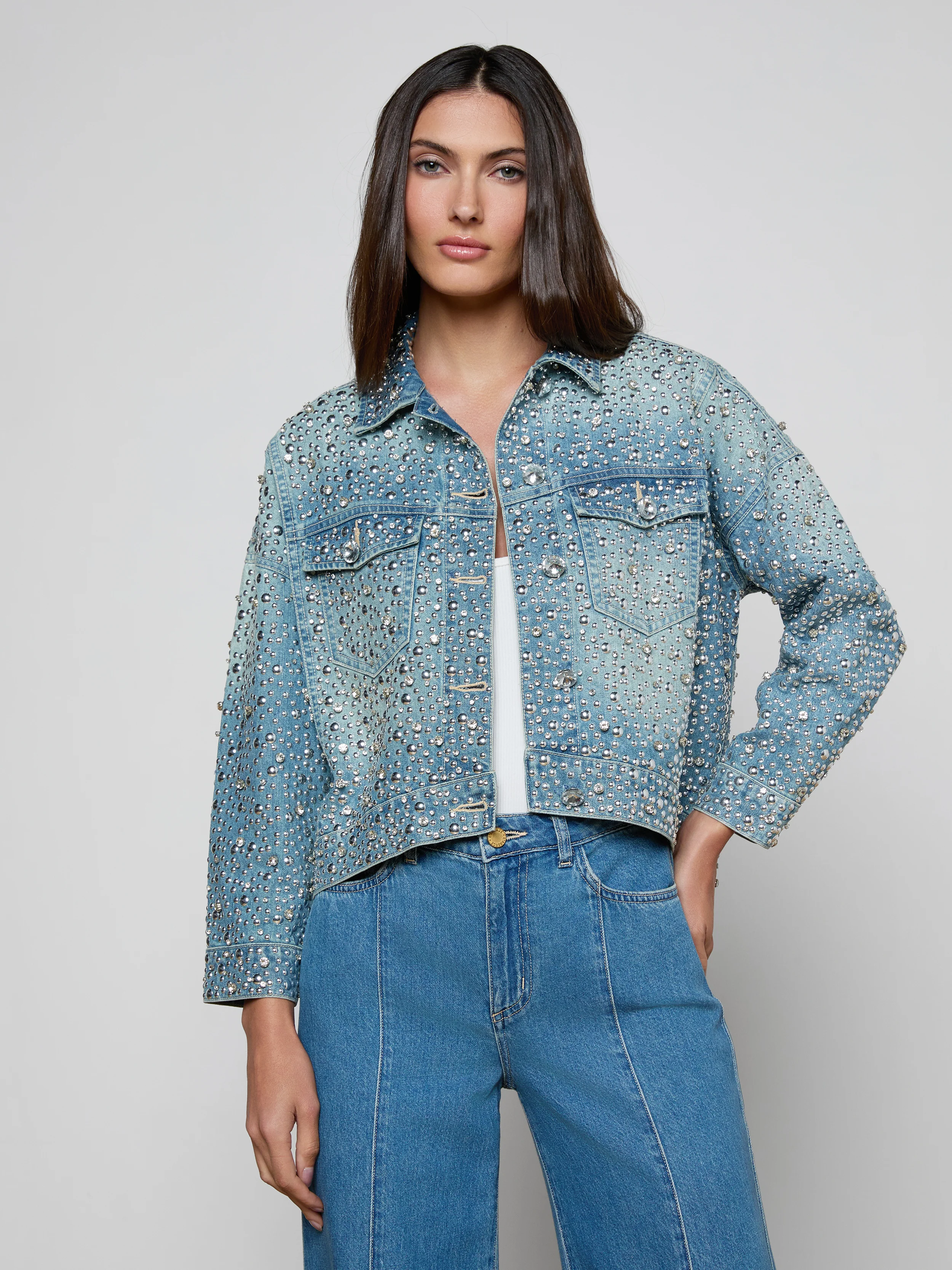 Vangie Embellished Jean Jacket