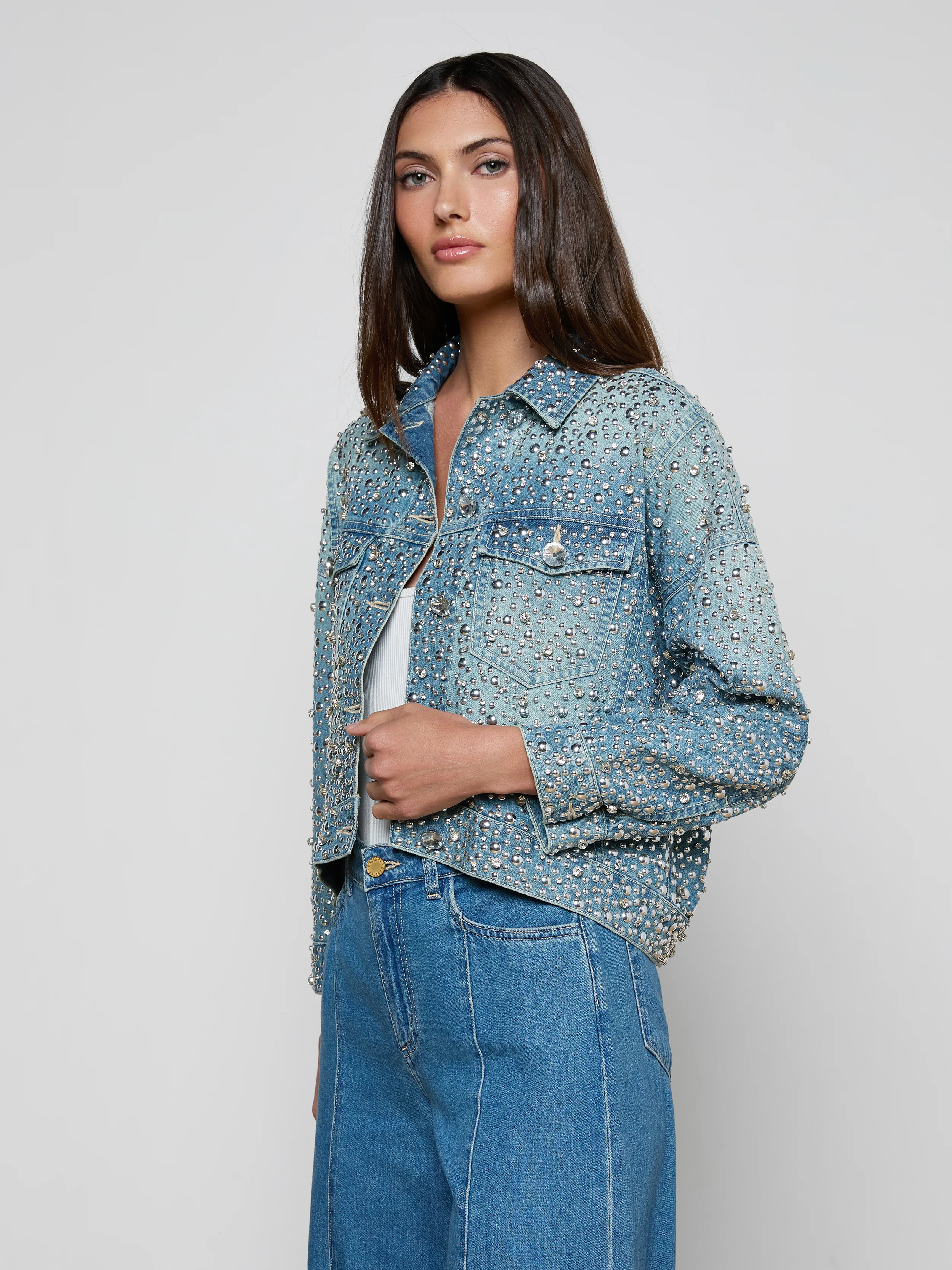 Vangie Embellished Jean Jacket - Image 3