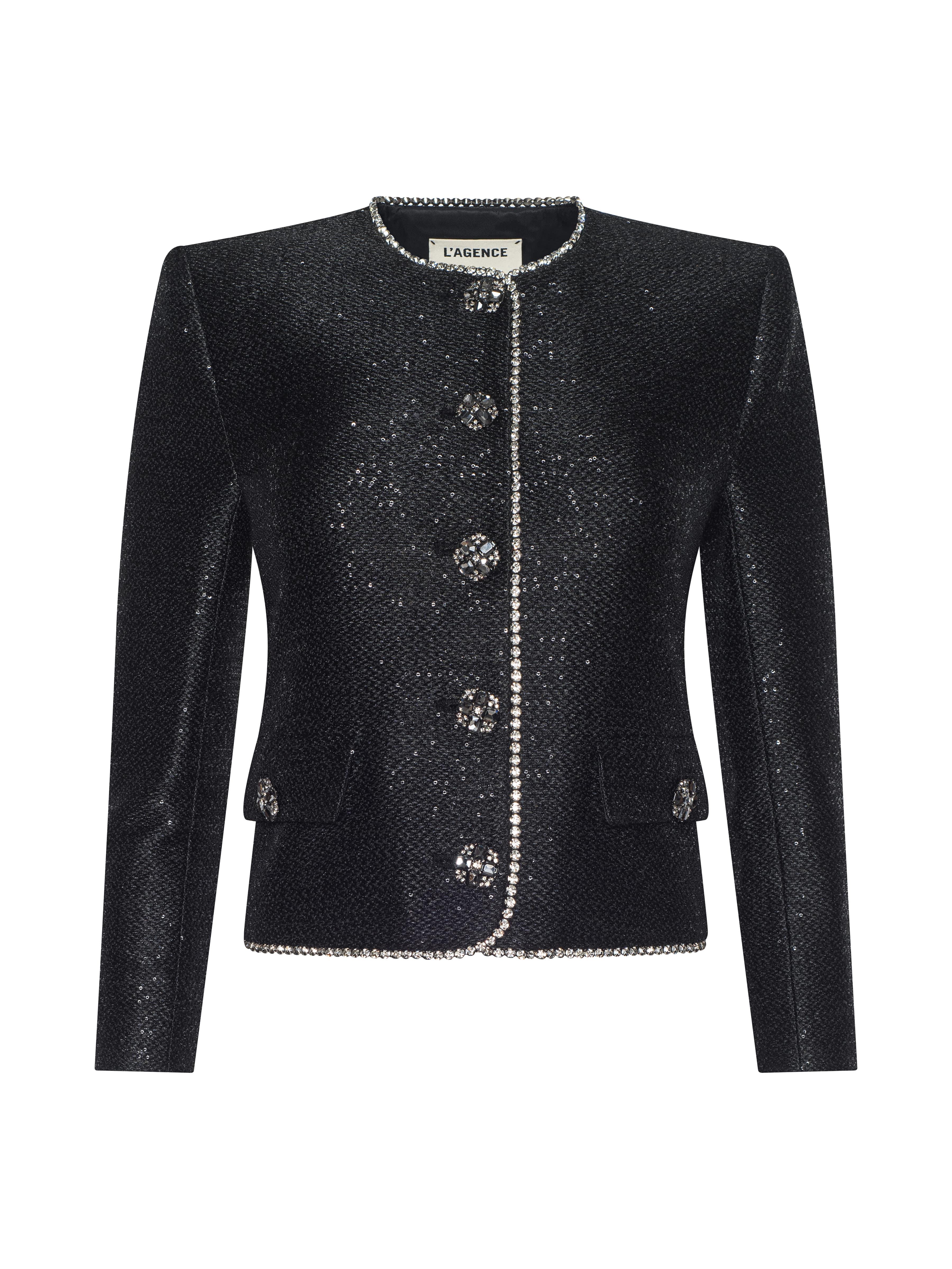 Zell Sequined Tweed Jacket - Image 6